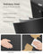 3-Compartment Kitchen Bin - Plastic - Black - Includes Carbon Filter and Wide Pedal