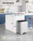 Kitchen Bin - Stainless Steel and Plastic - Metallic Silver