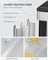 Kitchen Bin - Stainless Steel and Plastic - Metallic Silver
