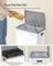 Kitchen Bin - Steel and Plastic - Cloud White