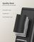 Bathroom Bin - Steel - Black - Slim Design with Soft Close Lid and Pedal Mechanism