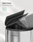 Double Kitchen Bin - Metallic Silver - Dual Compartment