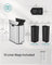 Double Kitchen Bin - Metallic Silver - Dual Compartment
