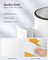 Double Kitchen Bin - Metal - Cloud White - Dual Compartment with Pedal and Wing Lids