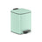 Small Bathroom Bin - Steel - Silver - Pedal Design with Soft-Close Lid
