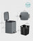 Pedal Toilet Bin - Steel - Slate Grey - 6L Capacity with Soft-Close Lid
