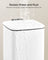 Pedal Toilet Bin - Steel - Silver - 6L Capacity with Soft-Close Lid