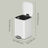 Pedal Waste Bin - Stainless Steel - White - Soft Close and Stay Open Feature
