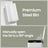 Pedal Waste Bin - Stainless Steel - White - Soft Close and Stay Open Feature