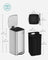 Kitchen Bin - Steel - Metallic Silver - 30 L Capacity with Inner Bucket