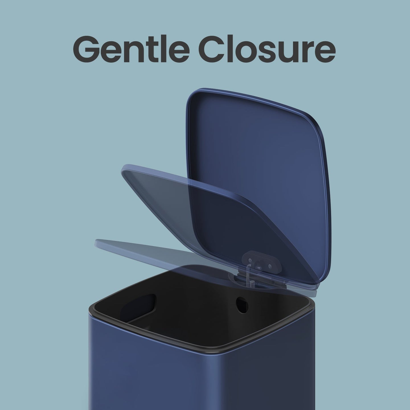 Pedal Waste Bin - Stainless Steel - Blue - 30L Capacity with Soft Close and Inner Bucket