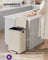 Kitchen Bin - Steel Bin and Plastic Inner Bucket - Cream