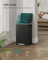 Kitchen Bin - Stainless Steel - Ink Black - 50 L with Soft Close and Removable Inner Bucket