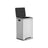Kitchen Bin - Stainless Steel - Silver - 50 L with Removable Inner Bucket and Soft Close