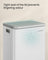Kitchen Bin - Stainless Steel - Cloud White - 50 L Capacity with 15 Bin Bags