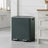 Dual Compartment Pedal Bin - Plastic - Grey - Soft-Close Lids
