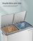 Dual Compartment Trash Can - 2 x 30L Capacity - Stainless Steel - Fingerprint Proof