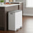60L Dual Compartment Pedal Rubbish Bin - Plastic - White and Grey - Soft-Close with Inner Buckets