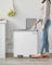 Dual Compartment Trash Can - 2 x 30L Capacity - Stainless Steel - Fingerprint Proof