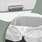 60L Dual Compartment Pedal Rubbish Bin - Plastic - White and Grey - Soft-Close with Inner Buckets