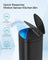 Automatic Rubbish Bin - Steel - Ink Black - Motion Sensor with Ozone Odour Control and Stay-Open Lid