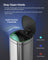 Automatic Rubbish Bin - Stainless Steel - Silver - Motion Sensor with Ozone Odour Control
