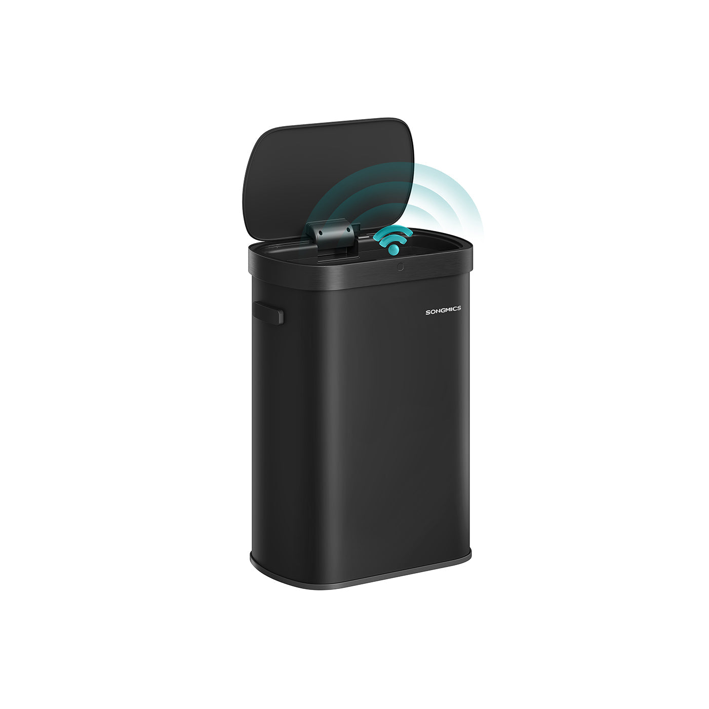 Motion Sensor Kitchen Bin - Steel - Ink Black - 13-Gallon Capacity with Automatic Opening and Soft Close Lid
