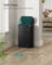 Motion Sensor Kitchen Bin - Steel - Ink Black - 13-Gallon Capacity with Automatic Opening and Soft Close Lid