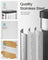 Motion Sensor Kitchen Bin - Steel - Ink Black - 13-Gallon Capacity with Automatic Opening and Soft Close Lid