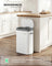 13-Gallon ( ) Steel Motion Sensor Kitchen Bin - Steel and Plastic - White