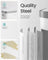 13-Gallon ( ) Steel Motion Sensor Kitchen Bin - Steel and Plastic - White