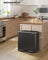 Dual Recycling Bin - Metal - Black - 2-Compartment with Soft Closure and Pedals
