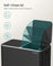 Dual Recycling Bin - Metal - Black - 2-Compartment with Soft Closure and Pedals