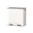 Dual Compartment Recycling Bin - Metal - Black - Pedal-Activated with Soft Close Lids