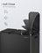 Triple Kitchen Bin - Steel - Ink Black - Colour-Coded Pedals for Waste Separation