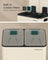 Kitchen Bin Dual-Compartment Pedal Soft-Close Lid - Steel