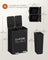 Dual Compartment Pedal Bin - Steel - Ink Black - Soft-Close Lid with Inner Buckets