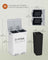 Dual Compartment Pedal Bin - Steel - Ink Black - Soft-Close Lid with Inner Buckets