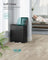 Double Kitchen Bin - Stainless Steel - Metallic Silver - Soft-Close Lids with Removable Inner Buckets