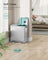 Double Kitchen Bin - Stainless Steel - Metallic Silver - Soft-Close Lids with Removable Inner Buckets