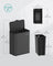 Hanging Kitchen Bin - Steel - Ink Black - 8L Capacity with Lid and Hooks