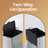 Hanging Kitchen Trash Can - 8L - Steel - Lid with Wall-Mount and Cabinet Door Hooks