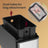 Hanging Kitchen Trash Can - 8L - Steel - Lid with Wall-Mount and Cabinet Door Hooks