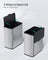 8L Steel Hanging Kitchen Bin - Silver - Lid Included