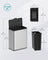 8L Steel Hanging Kitchen Bin - Silver - Lid Included