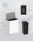 Hanging Steel Kitchen Bin - 8L Capacity - Cloud White - Lid for Food Waste with Hooks