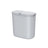 Hanging Trash Can - Plastic - White - 9L Capacity with Lid for Food Waste