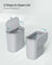 Hanging Trash Can - Plastic - White - 9L Capacity with Lid for Food Waste
