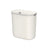 Hanging Trash Can - Plastic - White - 9L Capacity with Lid