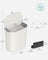Hanging Trash Can - Plastic - White - 9L Capacity with Lid